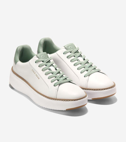 W36267:OPTIC WHITE / LILY PAD LEATHER