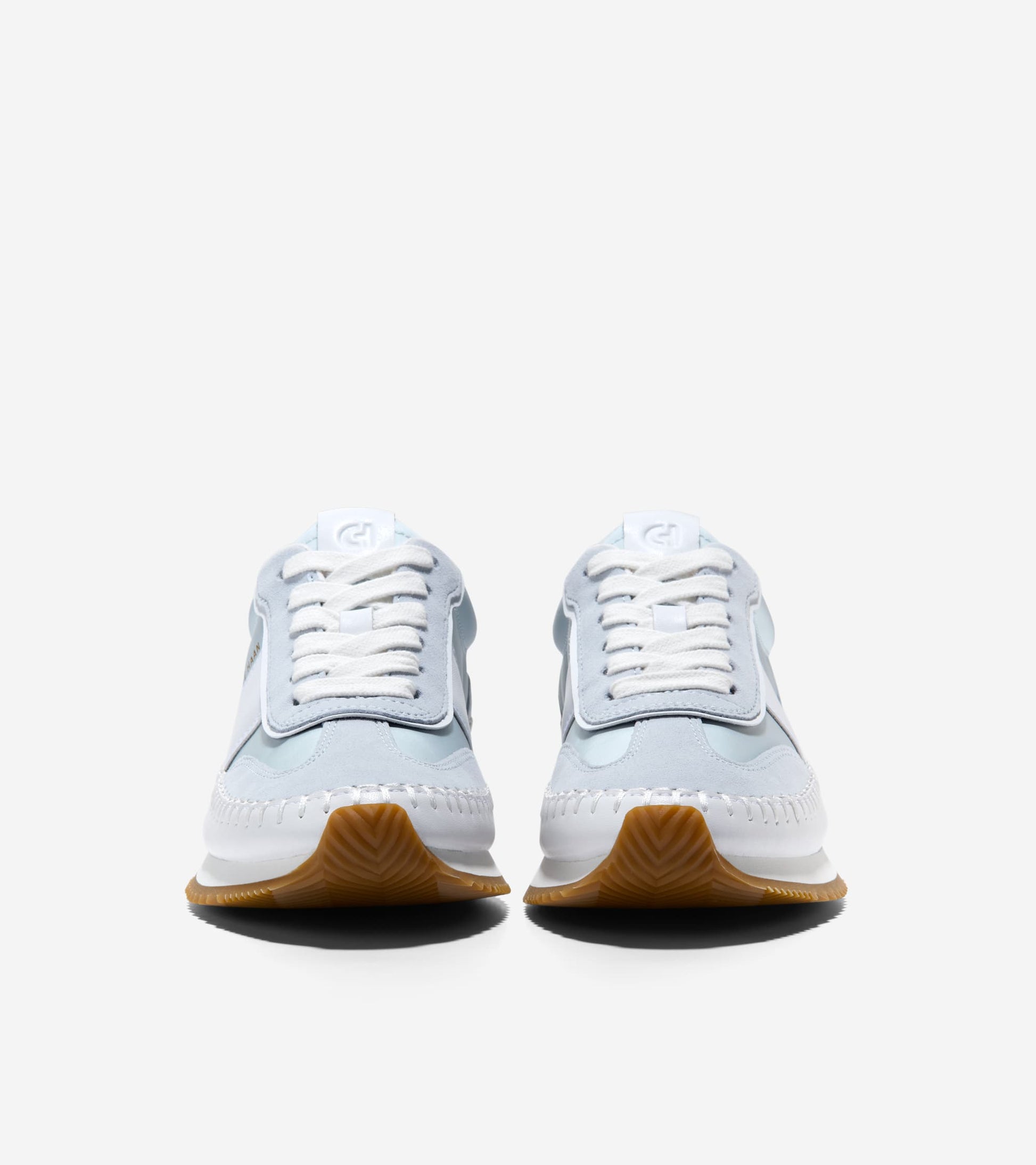 W36786:BALLAD BLUE NYLON/SDE / WHITE LTHR