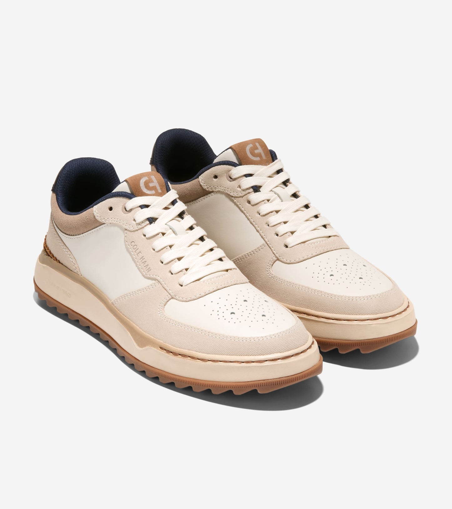 C43413:IVORY / OXFORD TAN SUEDE / ANGORA WP