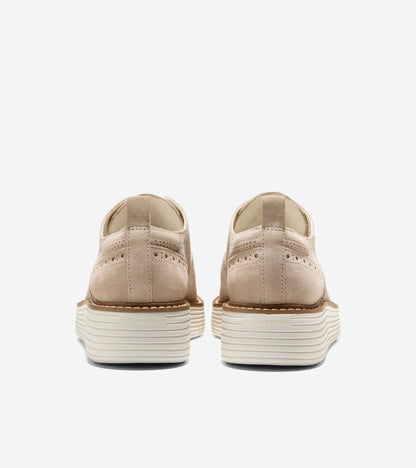 W34813:CH LT SESAME SUEDE/NATURAL WOOL/IVORY
