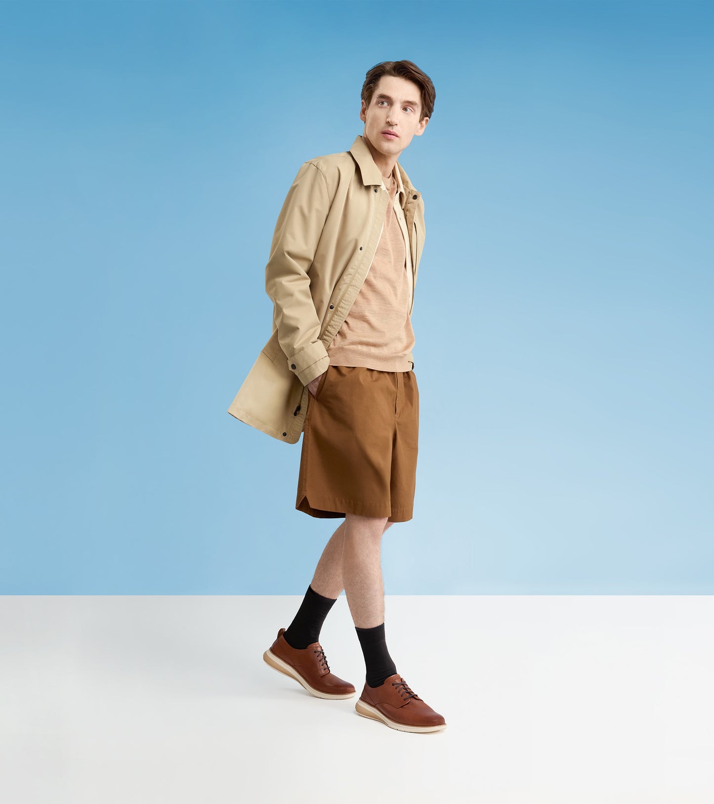 C40491:BRITISH TAN / IVORY / CH DARK CHOCOLATE