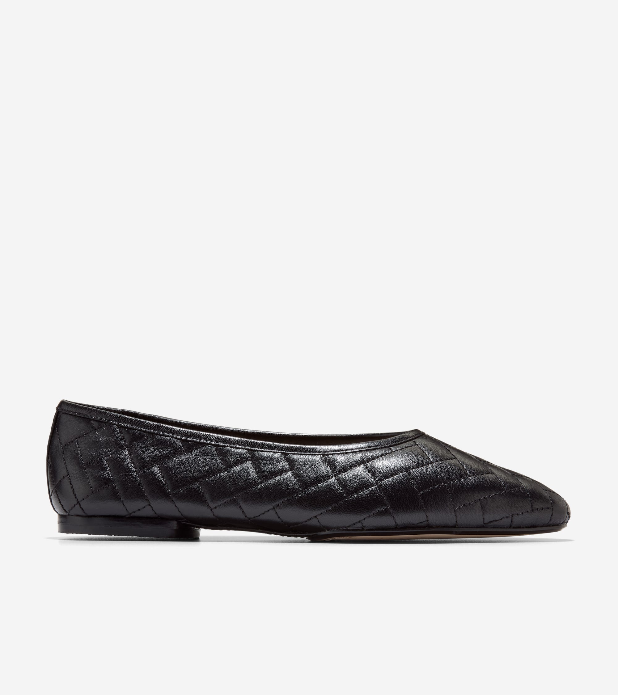 W36637:BLACK QUILTED LEATHER