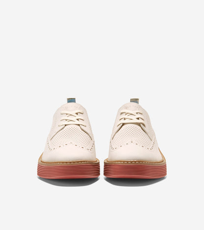 W28119:EGRET NUBUCK/CINNABAR