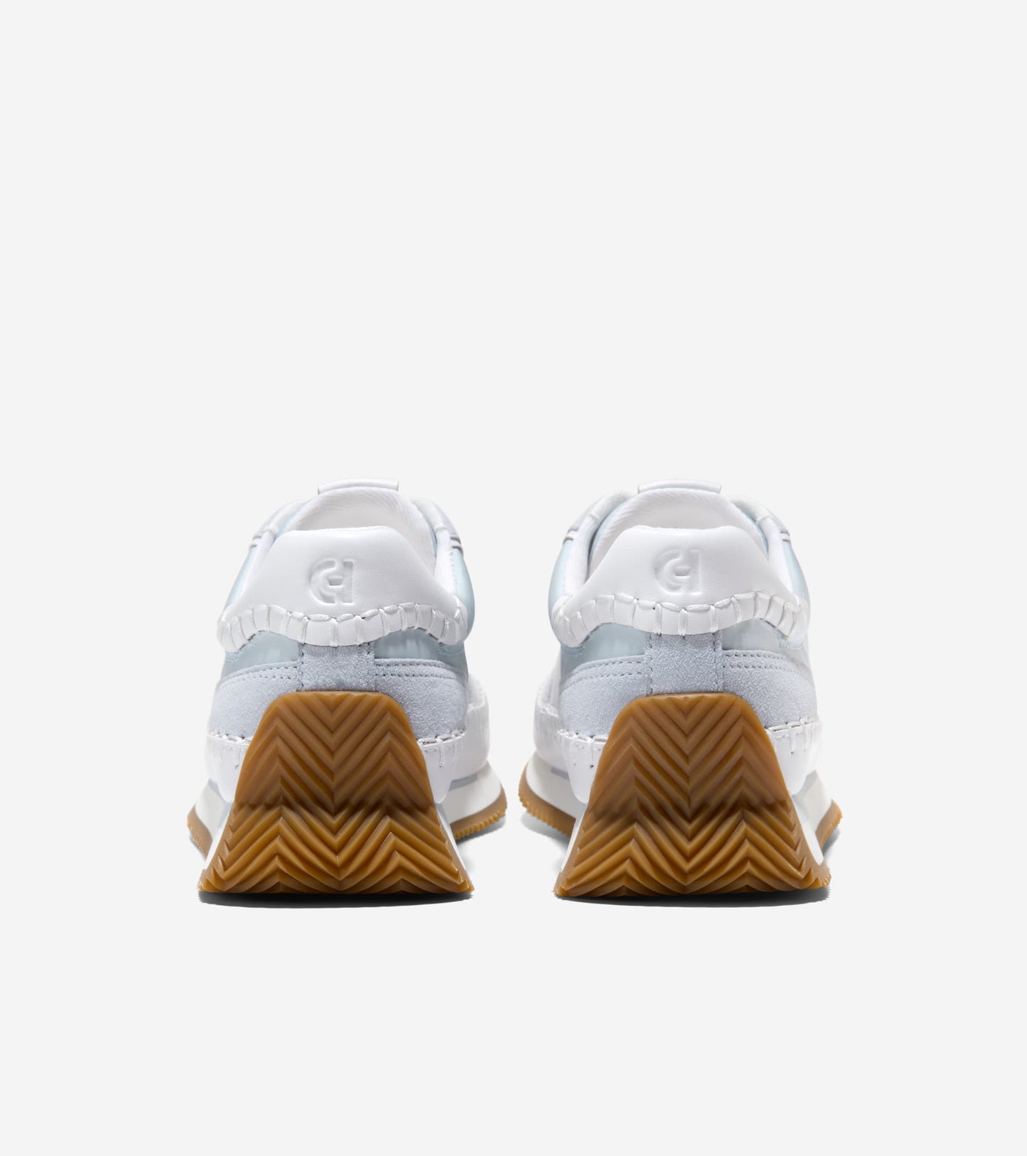 W36786:BALLAD BLUE NYLON/SDE / WHITE LTHR