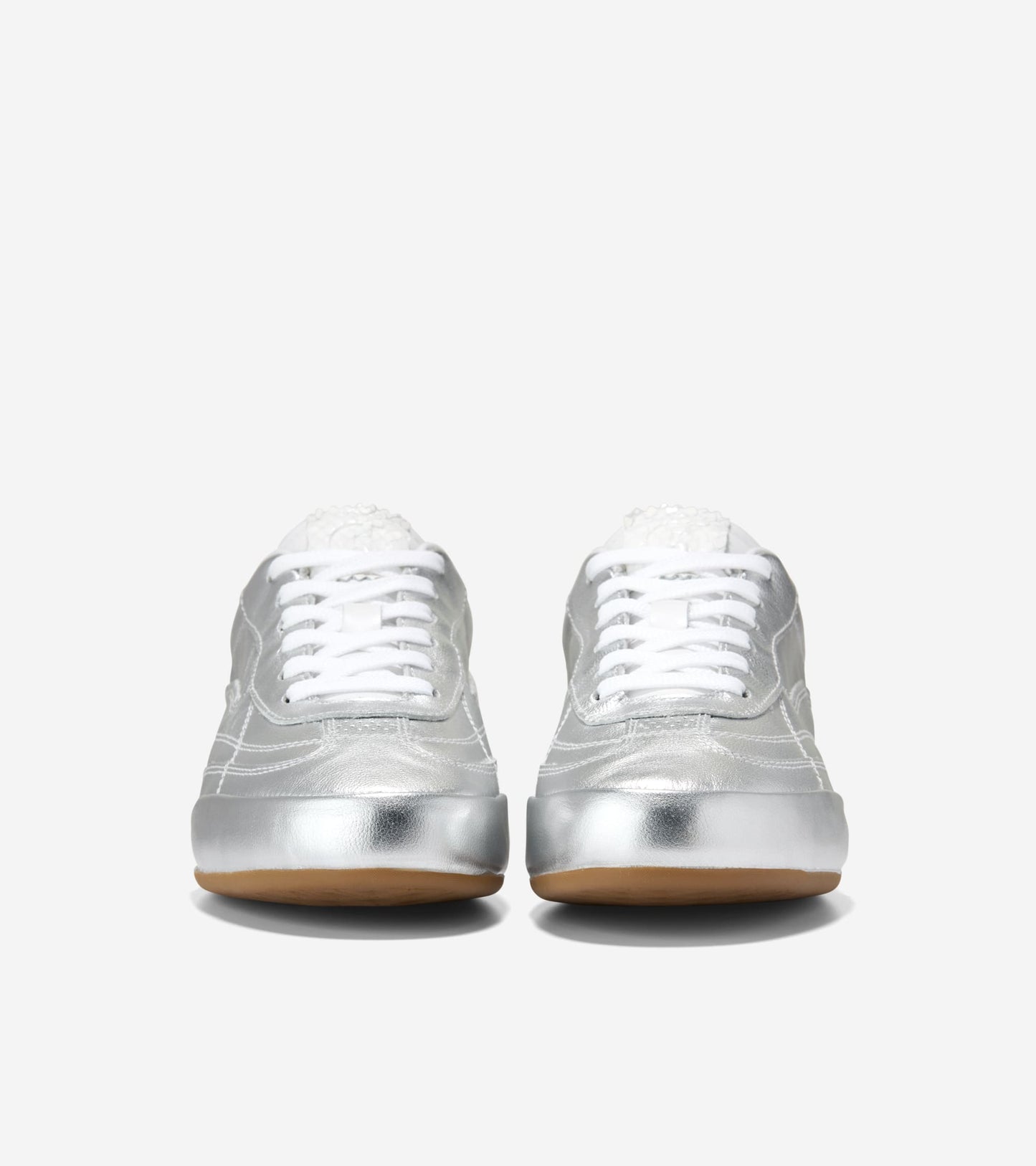 W36555:SILVER LTHR / WHITE LTHR