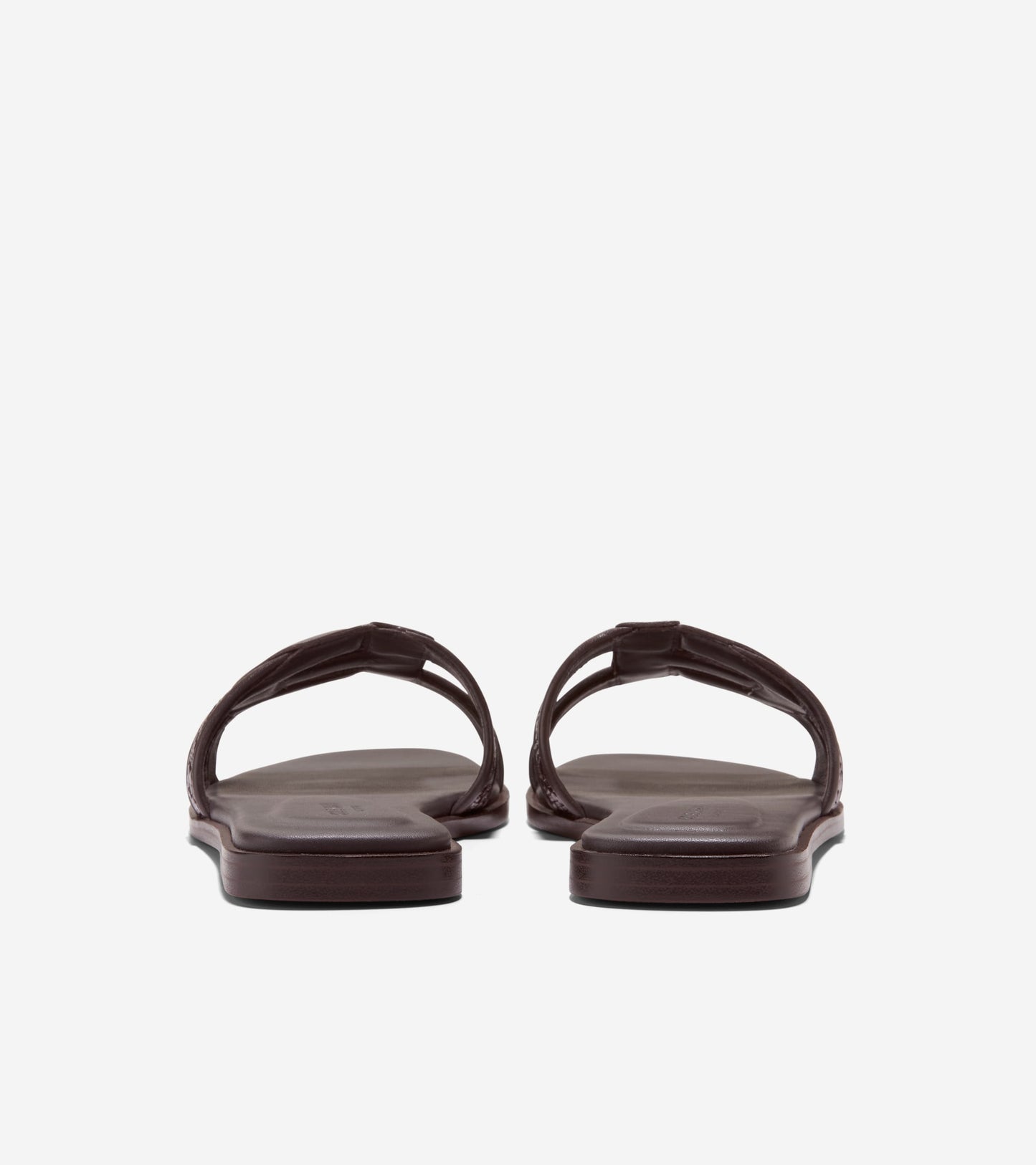 W36688:DK BROWN RAFFIA / CH DK CHOCOLATE LTHR