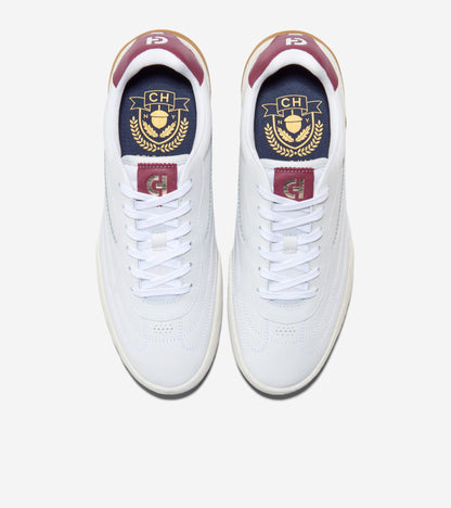 C44870:WHITE / CH CLARET / WHITE