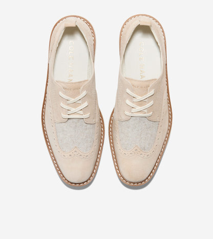 W34813:CH LT SESAME SUEDE/NATURAL WOOL/IVORY