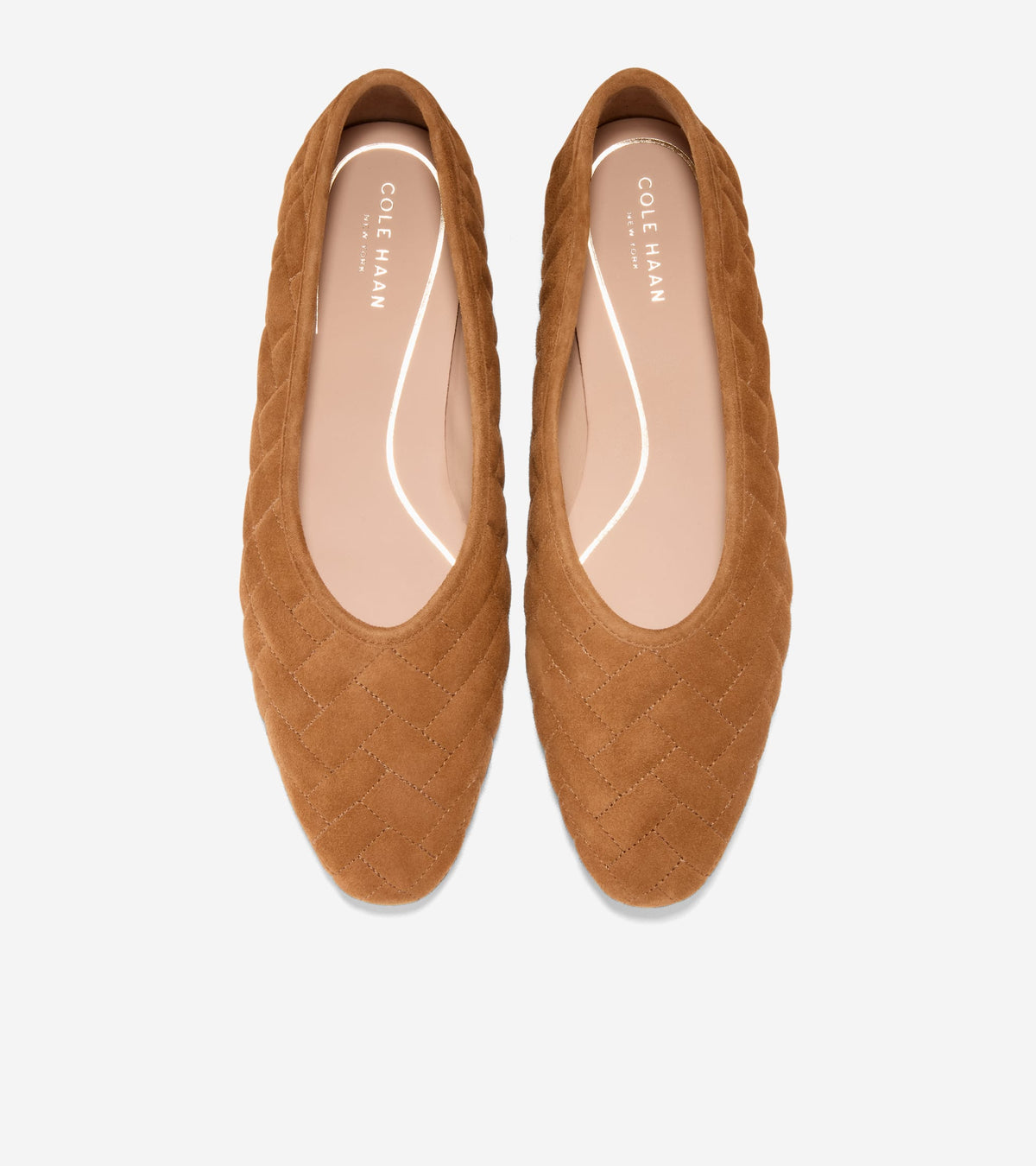 W37777:CH TOBACCO QUILTED SUEDE