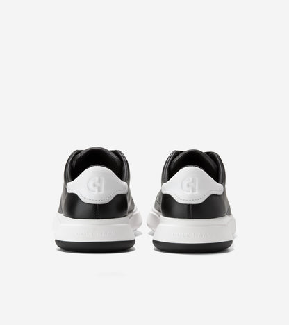 W35499:BLACK/WHITE LEATHER
