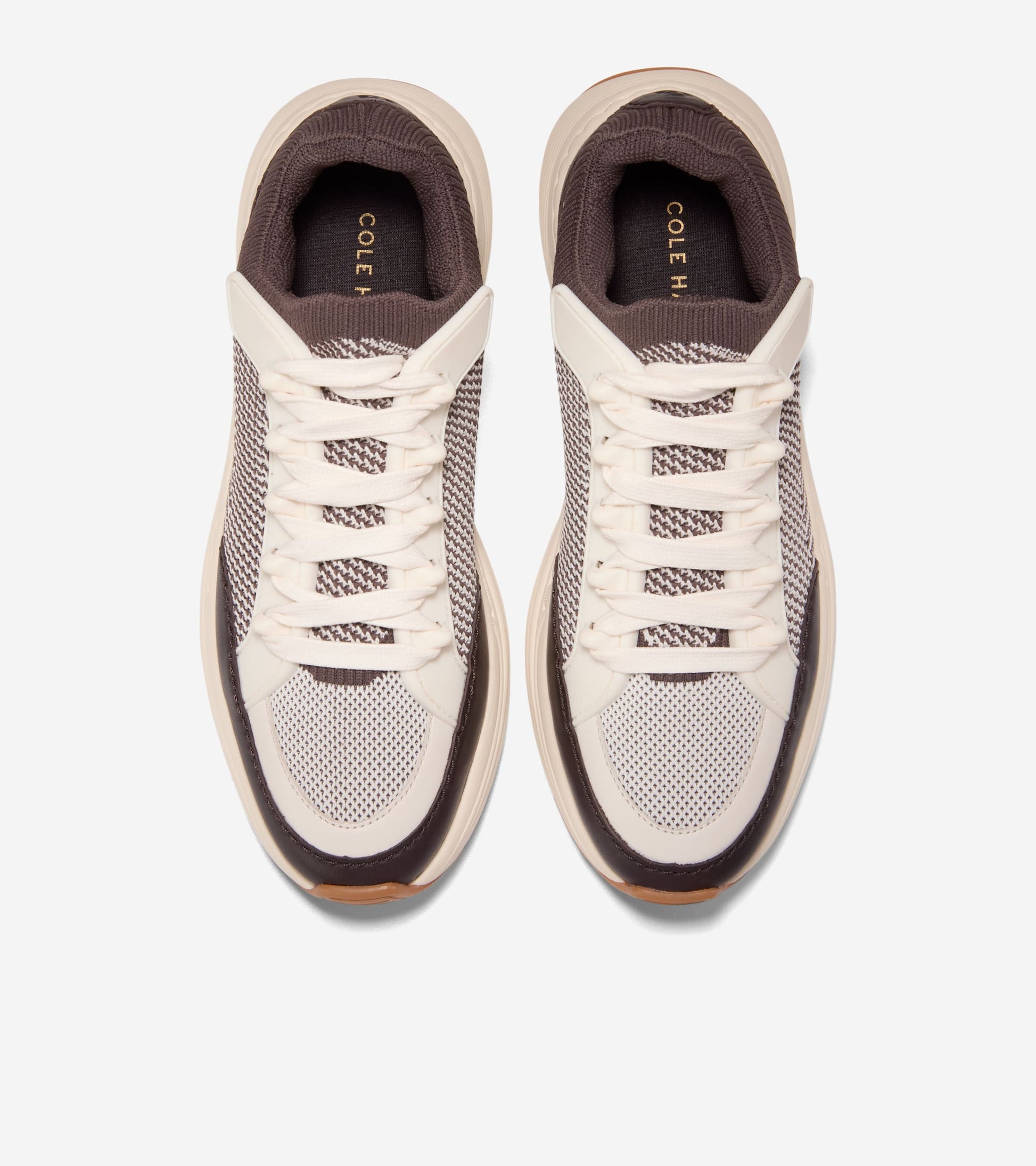 W34630:DK CHOCOLATE & IVORY KNIT/DK CHOCOLATE/IVORY-DK CHOCOLATE