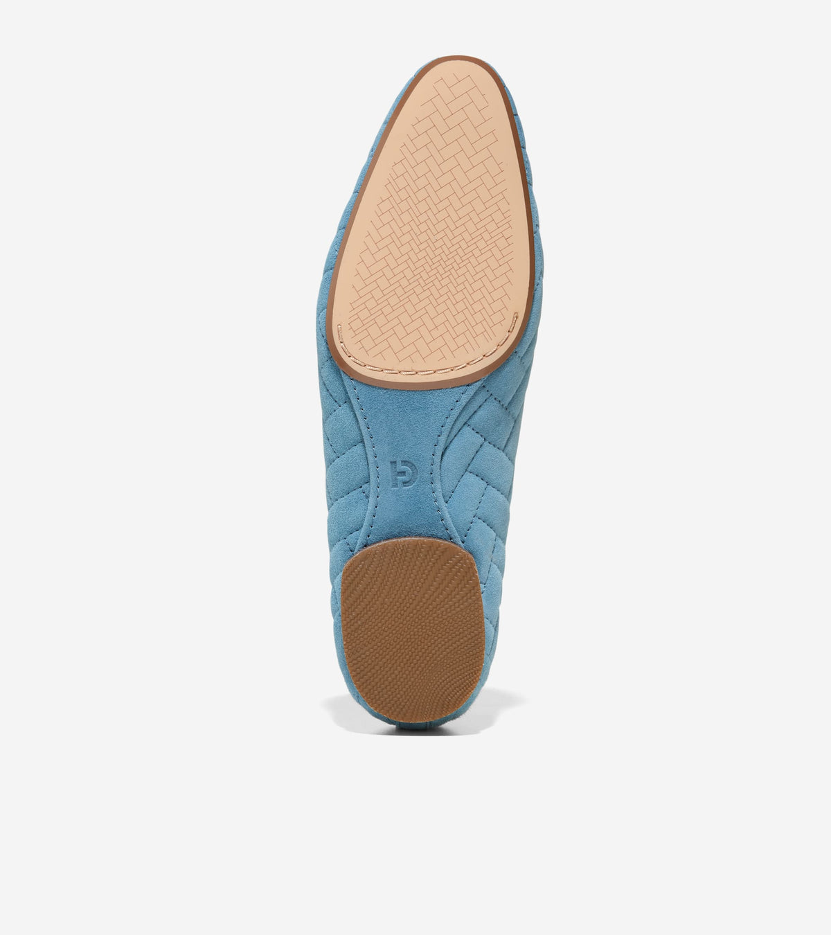 W36639:PROVINCIAL BLUE QUILTED SUEDE