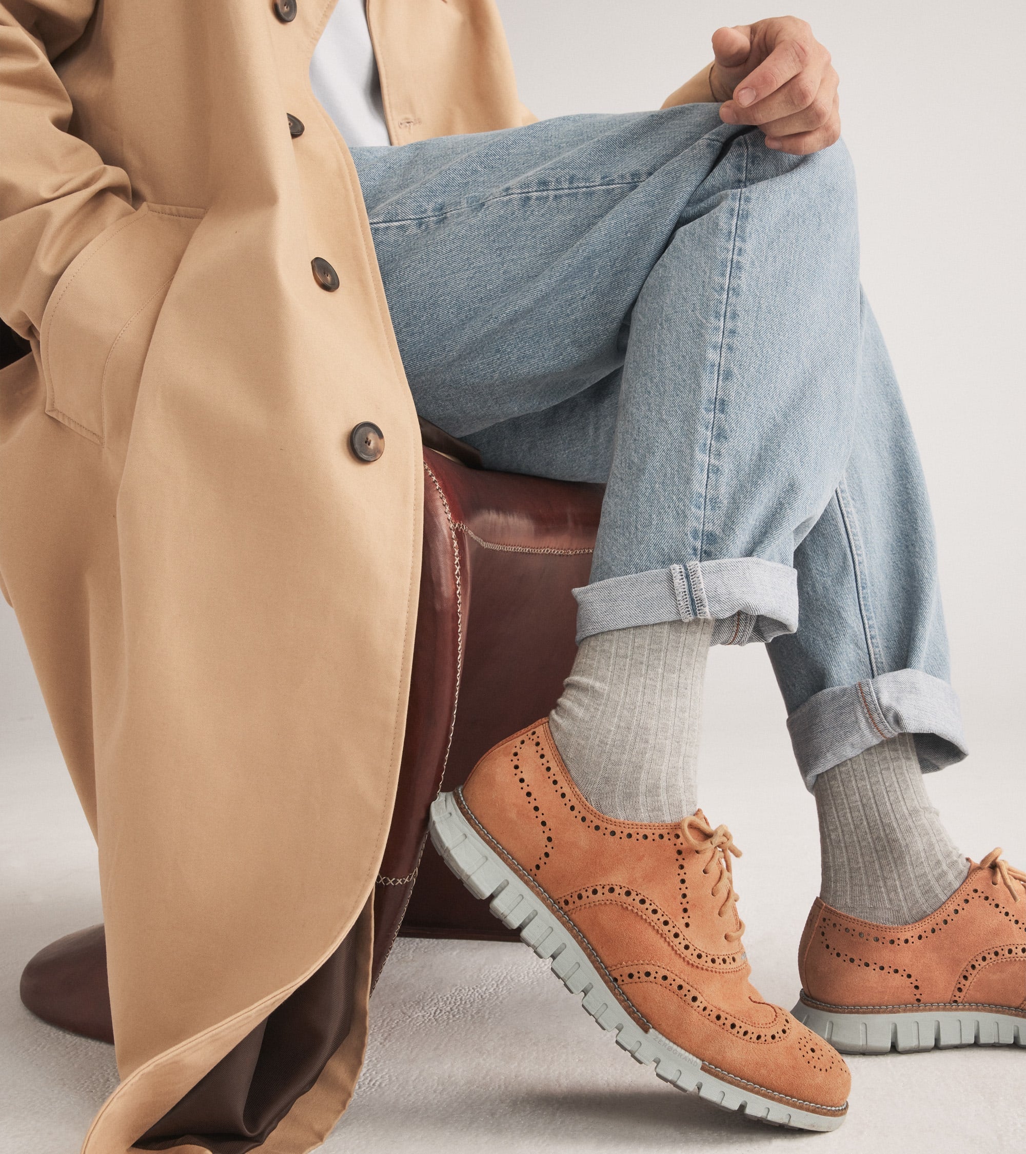 Men's ZERØGRAND Remastered Unlined Wingtip Oxfords – Cole Haan Panama