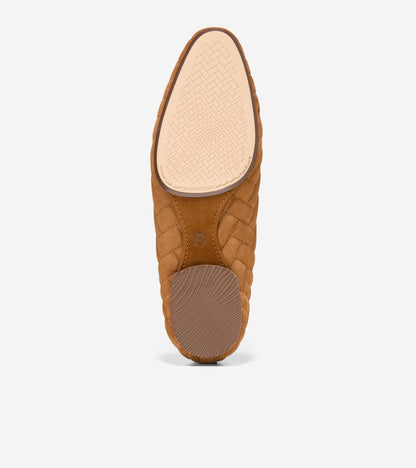 W37777:CH TOBACCO QUILTED SUEDE