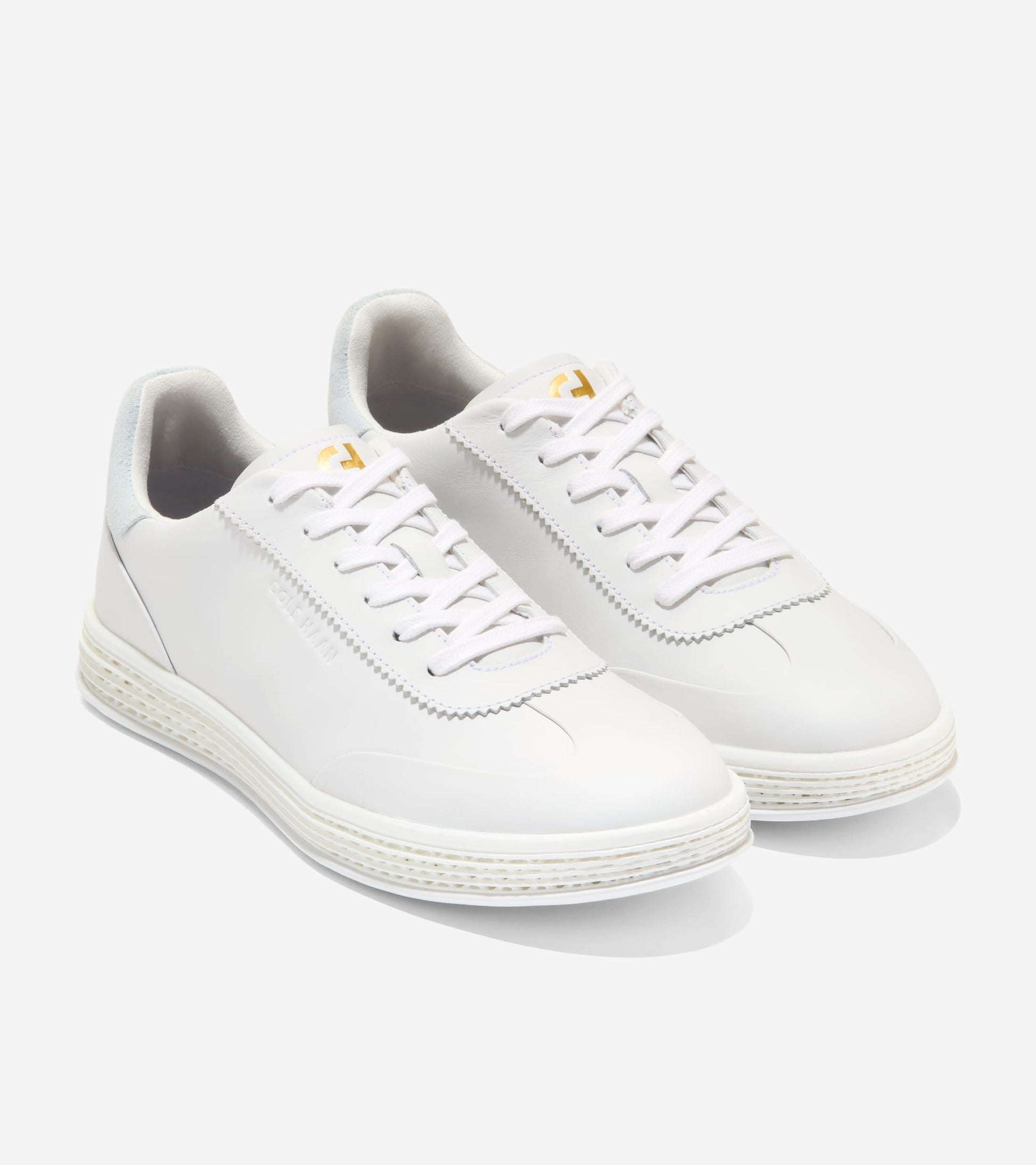 W37840:WHITE / BALLAD BLUE SUEDE