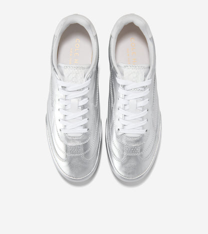 W36555:SILVER LTHR / WHITE LTHR