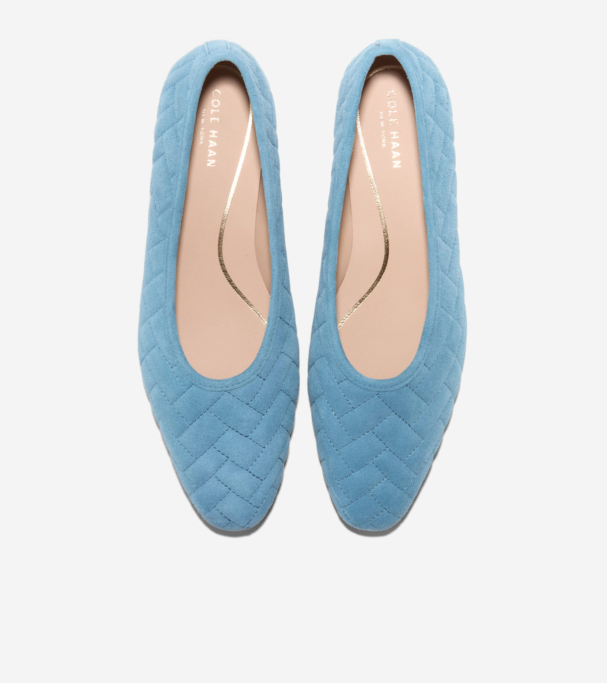 W36639:PROVINCIAL BLUE QUILTED SUEDE