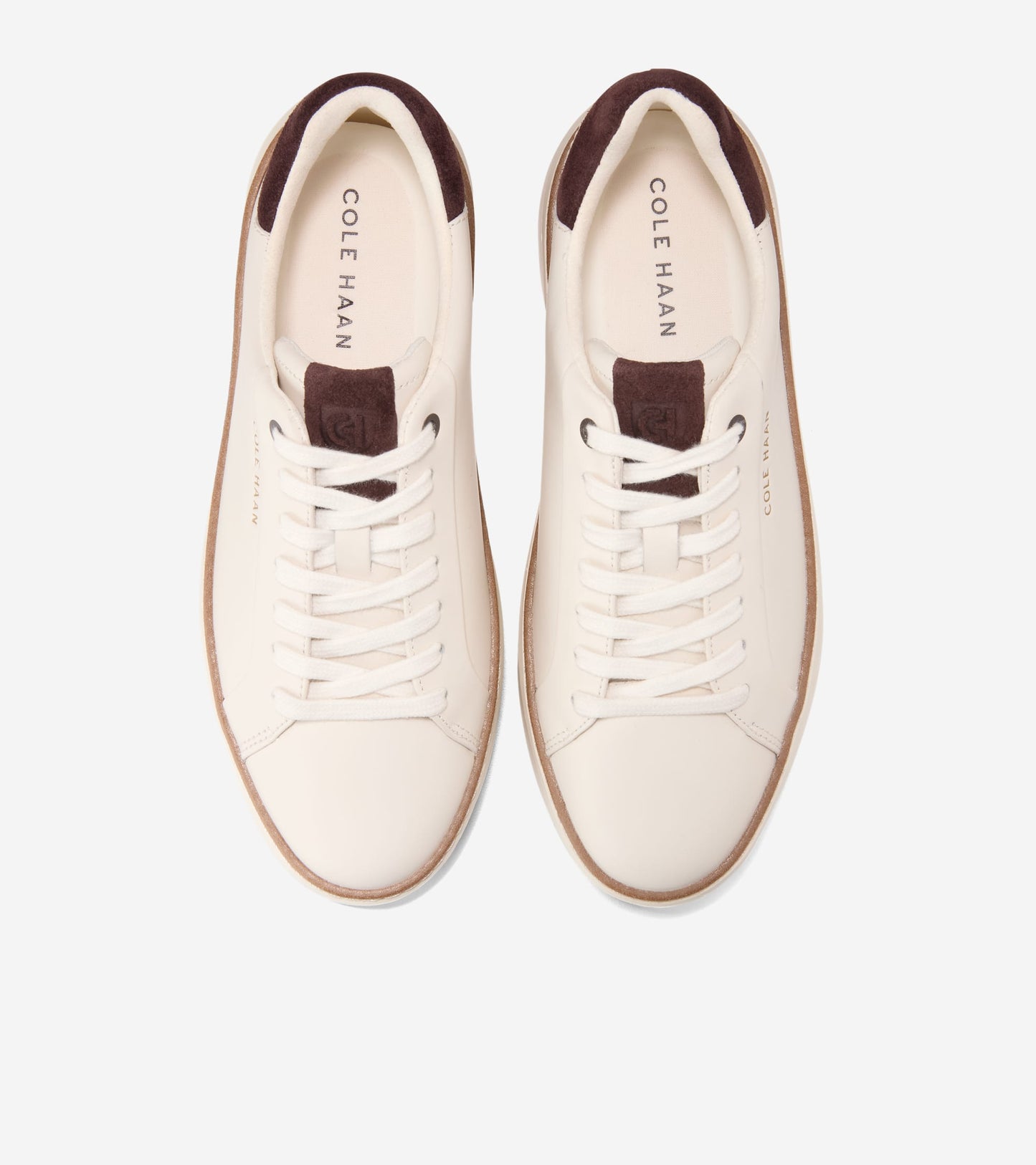 W34763:IVORY/DK CHOCOLATE SUEDE/IVORY