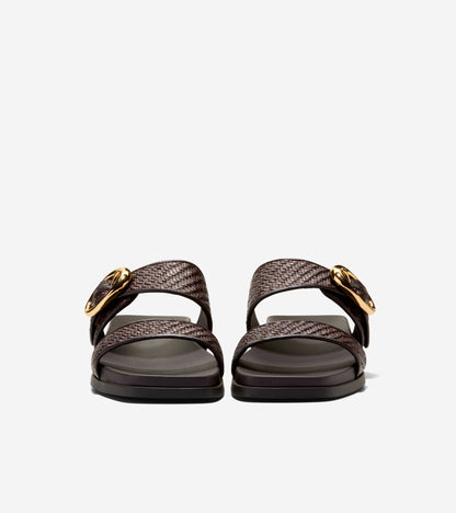 W36911:DK BROWN RAFFIA