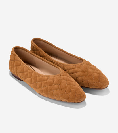 W37777:CH TOBACCO QUILTED SUEDE